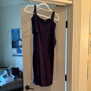 Eileen Fisher Deep Purple Mini Dress